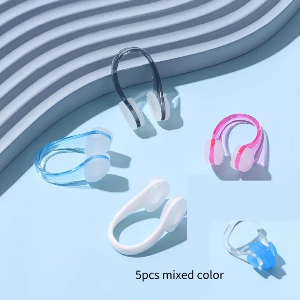 Anti-Slip Silicone Swim Nose Clip Set