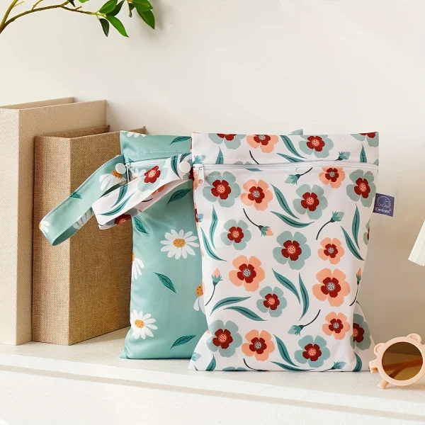Portable Printed Diaper Bag Set