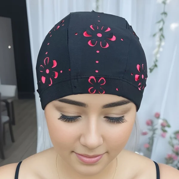 Double-Layer Elastic Swim Cap