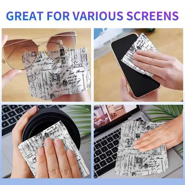 Personalized Polyester Lens Cleaning Cloth Set