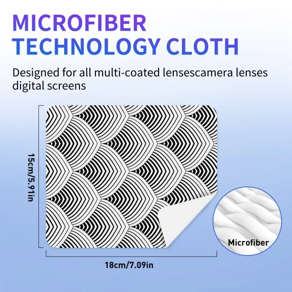 Geometric Pattern Lens Cleaning Cloth
