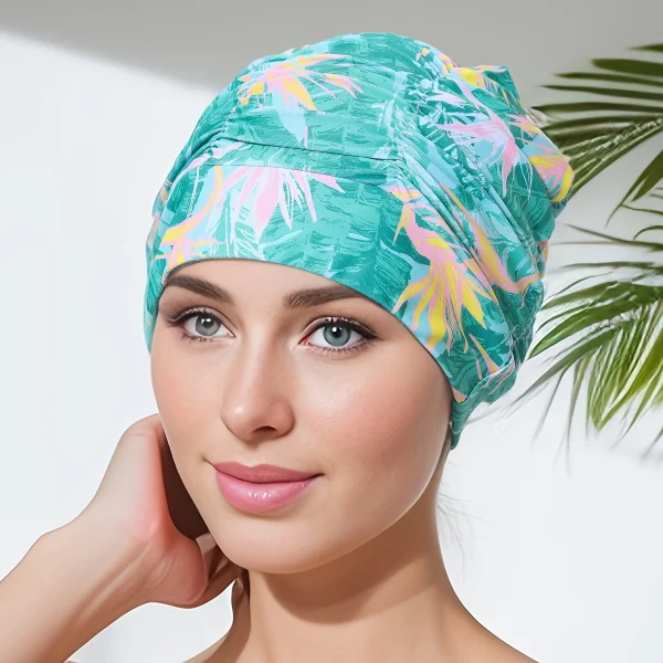 High-Elastic Printed Swim Cap