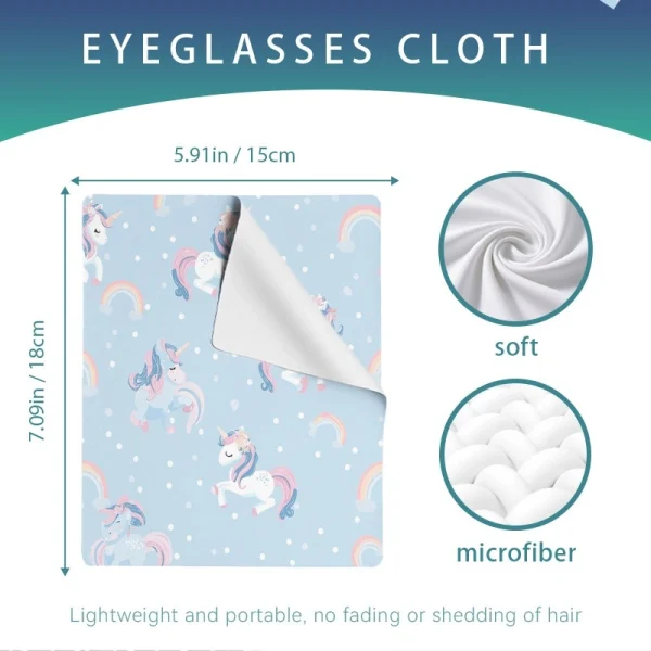 Unicorn Rainbow Lens Cleaning Cloth Set