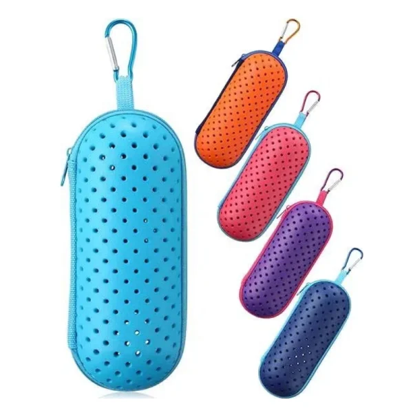 Multicolor EVA Swim Goggle Case Set